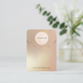Uw Logo Modern Gold Shimmer Sieraden Display Visitekaartje (Staand voorkant)
