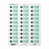Uw Logo | Modern Groen Gradiënt Retouradres Etiket (Full Sheet)