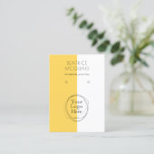 Uw Logo Modern Minimalistische Oorbel Display Kaar Visitekaartje (Staand voorkant)