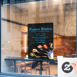 Uw Logo / Modern Restaurant Zakelijk Raamsticker