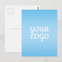 Uw Logo & Modern Sober Ombre | Lichtblauw