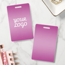 Uw Logo & Modern Sober Ombre | Paars