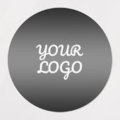 Uw Logo & Modern Sober Ombre | Waterdicht Labels (Design 2)