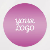 Uw Logo & Modern Sober Ombre | Waterdicht Labels (Design 1)