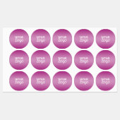 Uw Logo & Modern Sober Ombre | Waterdicht Labels (Vel)