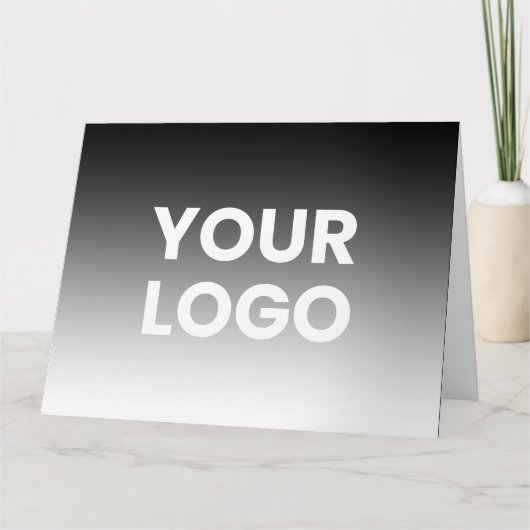 Uw Logo & Moderne Bewerkbare Kleurverloop Kaart (Voorkant)