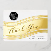 Uw Logo moderne Dank u Echte Kaart van de Korting (Voorkant)