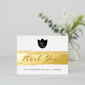 Uw Logo moderne Dank u Echte Kaart van de Korting (Staand Voorkant)