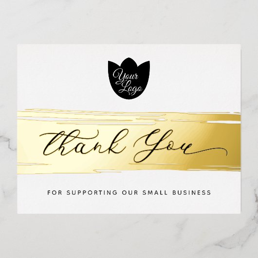 Uw Logo moderne Dank u Echte Kaart van de Korting (Voorkant)