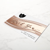 Uw Logo Moderne Dank U Kaart Echte Folie Korting (Gedraaid)