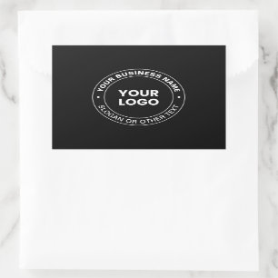 Uw Logo   Moderne Opmakbare Tekst & Elementen  Rechthoekige Sticker