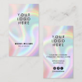 Uw Logo moderne sociale-mediapictogrammen Visitekaartje (Voorkant / Achterkant)