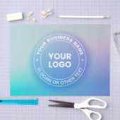 Uw Logo | Moderne vervagende kleur Ombre & witte t Tissuepapier (Craft)