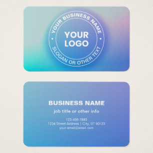 Uw Logo Moderne vervagende kleur Ombre & witte t Visitekaartje
