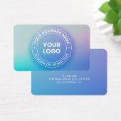 Uw Logo | Moderne vervagende kleur Ombre & witte t Visitekaartje (Bureau)