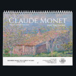 Uw Logo Monet Art Business Gift-promotie 2023 Kalender<br><div class="desc">Aangepaste logo promotionele business kalender 2023 met prachtige kunstdrukschilderijen van Claude Monet, Franse schilder (1840-1926), en ook met al uw aangepaste contactgegevens, inclusief uw logo. Perfect als kerstcadeau voor iedereen die van kunst houdt en kunst waardeert, je kunt je vakantiewensen toevoegen op de voorpagina. Alle maanden onder het werk zijn...</div>