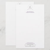 Uw Logo Monogram Zakelijk Briefpapier (Voorkant / Achterkant)