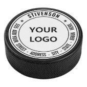 Uw Logo Naam Adres of Aangepaste Tekst Hockey Puck (3/4)