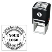 Uw Logo Naam Adres Zelfinkende Stempel (In situ)