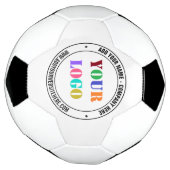 Uw Logo Naam Info Merk Voetbal Bal Voorbeeld (Gedraaid)