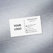 Uw Logo Naam Info Visitekaartje Magneet Sjabloon (Voorbeeld)