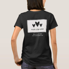 Uw logo naam & titel zak gebied t-shirt