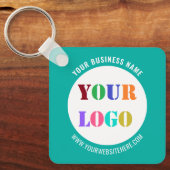 Uw Logo Naam Website Kleurt Sleutelhanger Promotie (Voorkant)