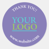 Uw Logo, naam & website Promo vs 5 Ronde Sticker (Voorkant)