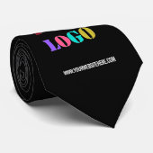 Uw Logo Naam Website Promotiemaatschappij Necktie Stropdas (Opgerold)