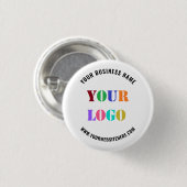 Uw Logo Naam Website Promotion Company Button (Voorkant /achterkant)