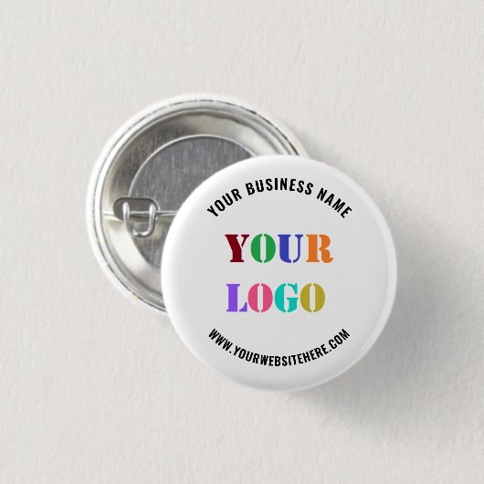 Uw Logo Naam Website Promotion Company Button (Voorkant /achterkant)