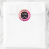 Uw Logo, naam & website Ronde Sticker (Tas)
