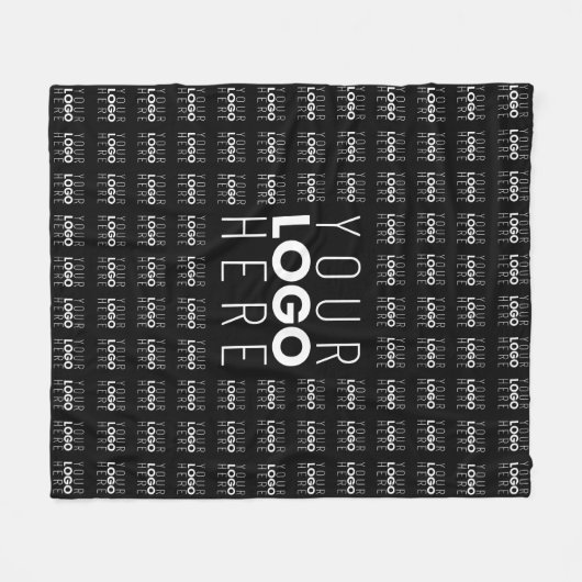 Uw Logo of Afbeelding betegeld patroon groot centr Fleece Deken (Voorkant (Horizontaal))