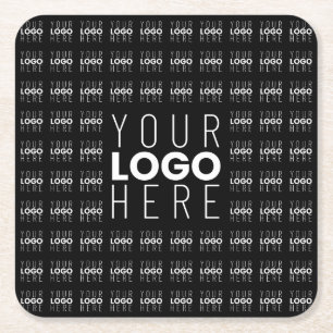 Uw Logo of Afbeelding betegeld patroon groot centr Kartonnen Onderzetters