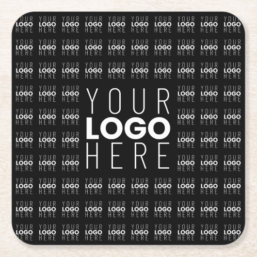 Uw Logo of Afbeelding betegeld patroon groot centr Kartonnen Onderzetters (Voorkant)