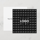 Uw Logo of Afbeelding betegeld patroon groot centr Notitiekaartje (Voorkant / Achterkant)