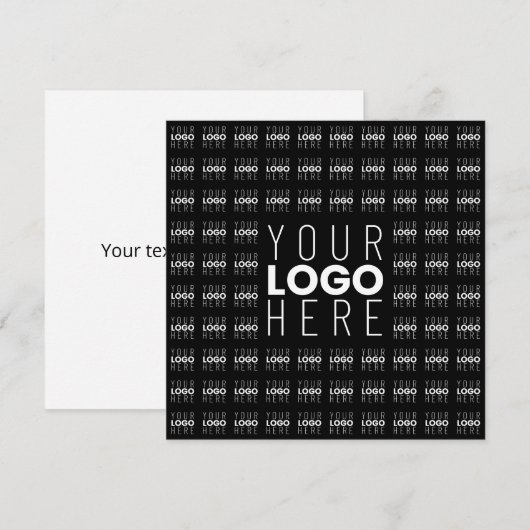 Uw Logo of Afbeelding betegeld patroon groot centr Notitiekaartje (Voorkant / Achterkant)