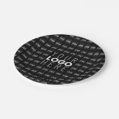 Uw Logo of Afbeelding betegeld patroon groot centr Papieren Bordje (Gekanteld)