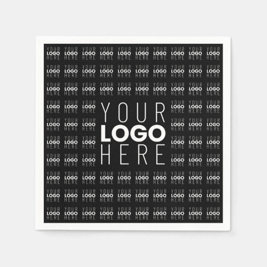 Uw Logo of Afbeelding betegeld patroon groot centr Servet (Voorkant)