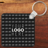 Uw Logo of Afbeelding betegeld patroon groot centr Sleutelhanger (Achterkant)