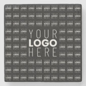 Uw Logo of Afbeelding betegeld patroon groot centr Stenen Onderzetter (Voorkant)