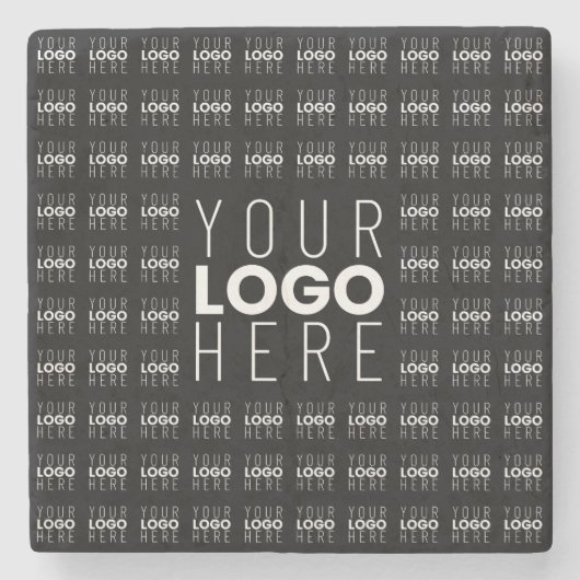 Uw Logo of Afbeelding betegeld patroon groot centr Stenen Onderzetter (Voorkant)