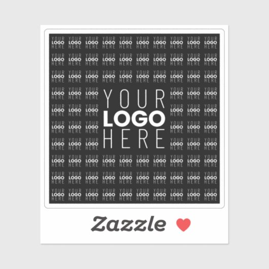 Uw Logo of Afbeelding betegeld patroon groot centr Sticker (Vel)