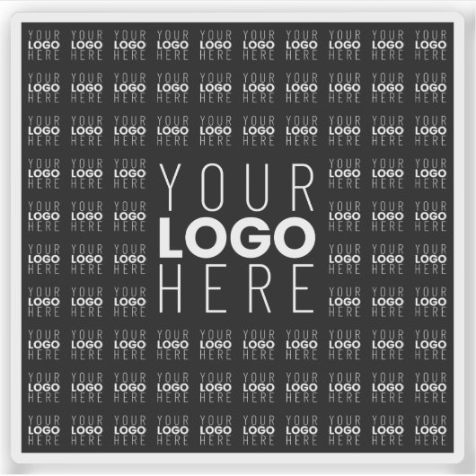 Uw Logo of Afbeelding betegeld patroon groot centr Sticker (Voorkant)