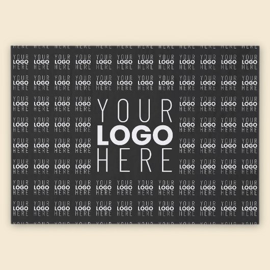 Uw Logo of Afbeelding betegeld patroon groot centr Tissuepapier