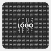 Uw Logo of Afbeelding betegeld patroon groot centr Vierkante Sticker (Voorkant)
