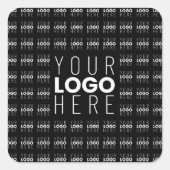 Uw Logo of Afbeelding betegeld patroon groot centr Vierkante Sticker (Voorkant)