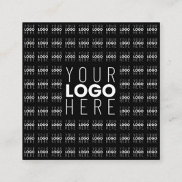 Uw Logo of Afbeelding betegeld patroon groot centr Vierkante Visitekaartje