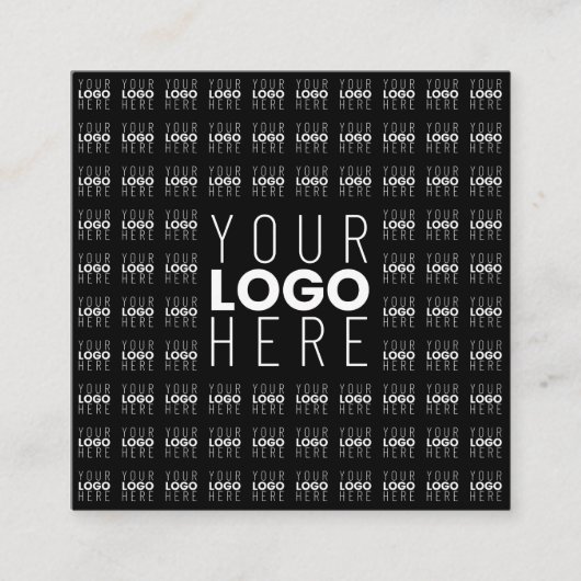 Uw Logo of Afbeelding betegeld patroon groot centr Vierkante Visitekaartje (Voorkant)