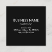 Uw Logo of Afbeelding betegeld patroon groot centr Vierkante Visitekaartje (Achterkant)